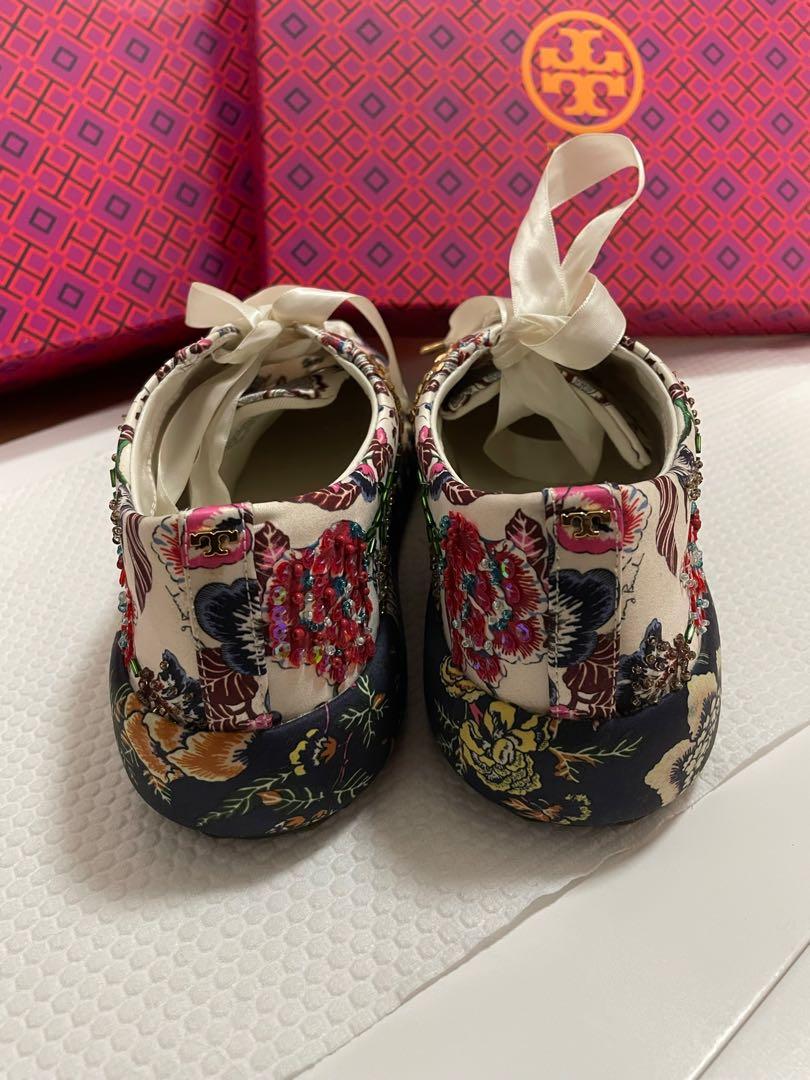 Tory burch kacey embellished sneaker discount