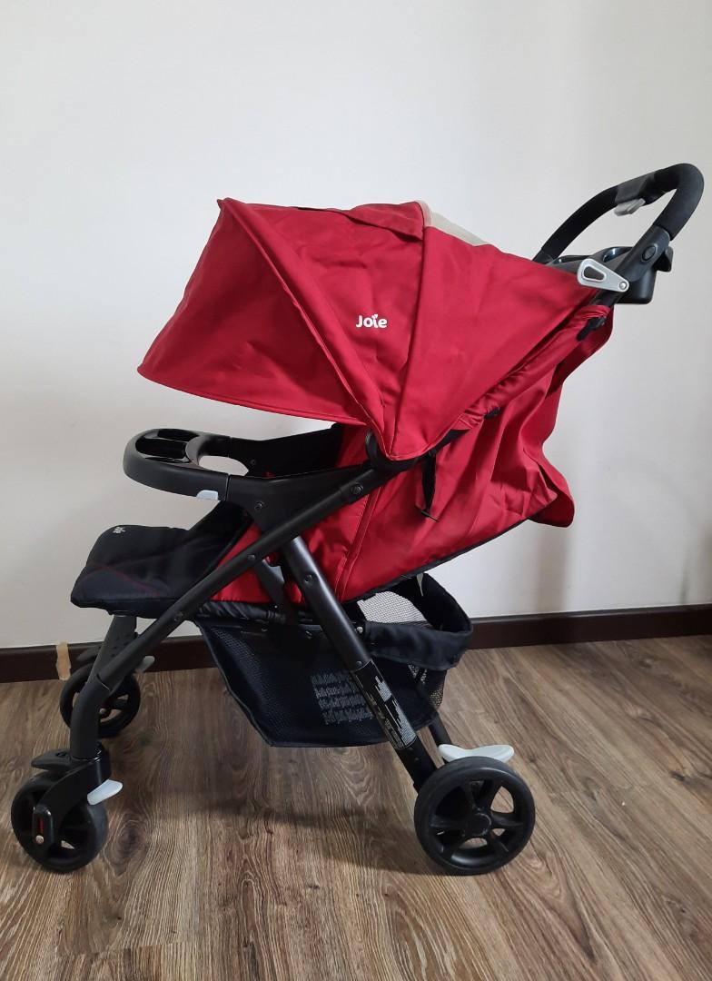 Joie muze clearance travel system red