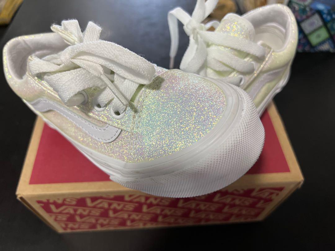 Vans Glitter Shoe Babies Kids Babies Kids Fashion on Carousell
