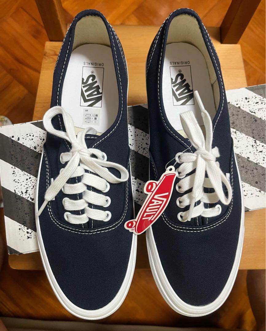 全新Vans Vault UA OG Authentic LX sz. US11/44.5 navy, 男裝, 鞋