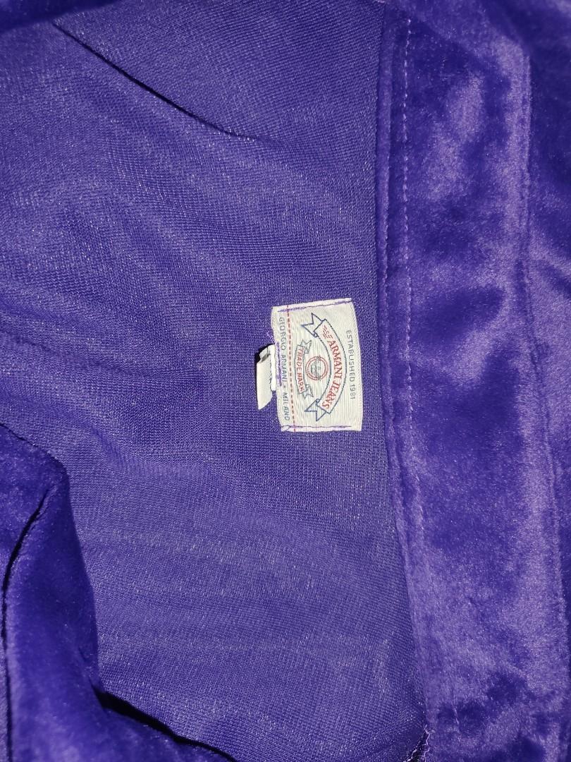 Vintage Armani Jeans velour button down (Category: Blouses) located in Angeles City. Submitted by Archive21 (Listing ID 1153320371, Image 3). Description: Vintage Armani Jeans velour violet button down (Authentic) Fits S-Semi L in women Shipping to be handled by the buyer Mode of Payment: Gcash Courier: LBC.