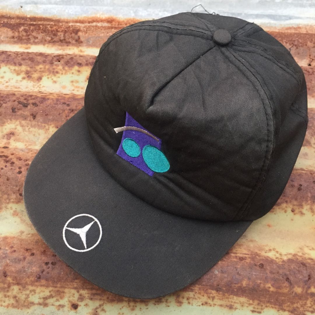 Vtg Trucker Marcedes Benz Hat, Fesyen 