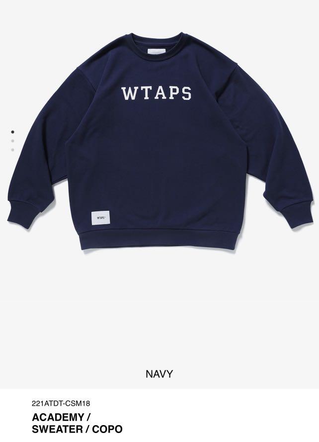 憧れ WTAPS 半袖カーディガン 紺 2 SWEATER.COPO.COOLMAX カーディガン 