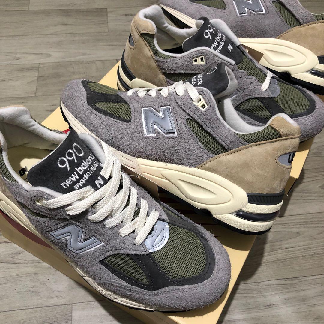 100% Brand New & Authentic New Balance 990v2 M990TD2 “Teddy Santis” Size:  9.5 US 9 UK / 1 Pair for Sale & 1 pair for Trade