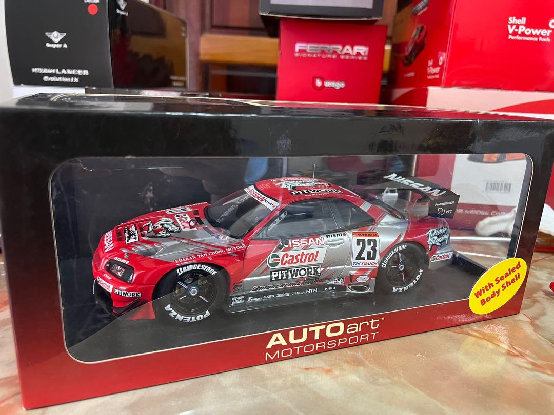 1/18 Autoart JGTC 2002 CASTROL PITWORK GT-R 34, Hobbies & Toys 