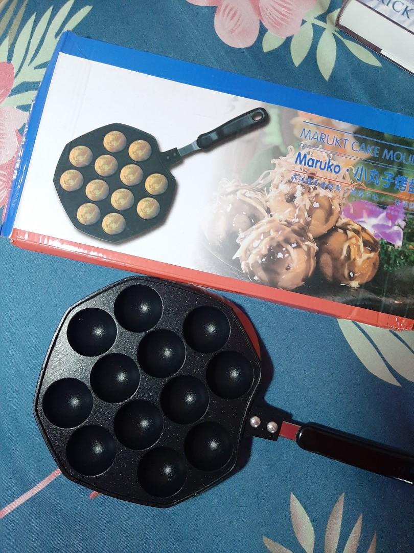 12 Holes Octopus Ball Bakeware Cast Iron Uncoated Nonstick Takoyaki