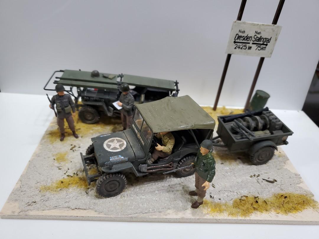 1 35 二戰美軍小型軍事情景模型完成品 Italeri Tamiya 興趣及遊戲 玩具 遊戲類 Carousell