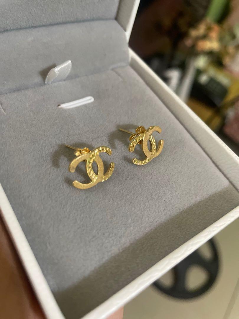 18k chanel hot sale earrings