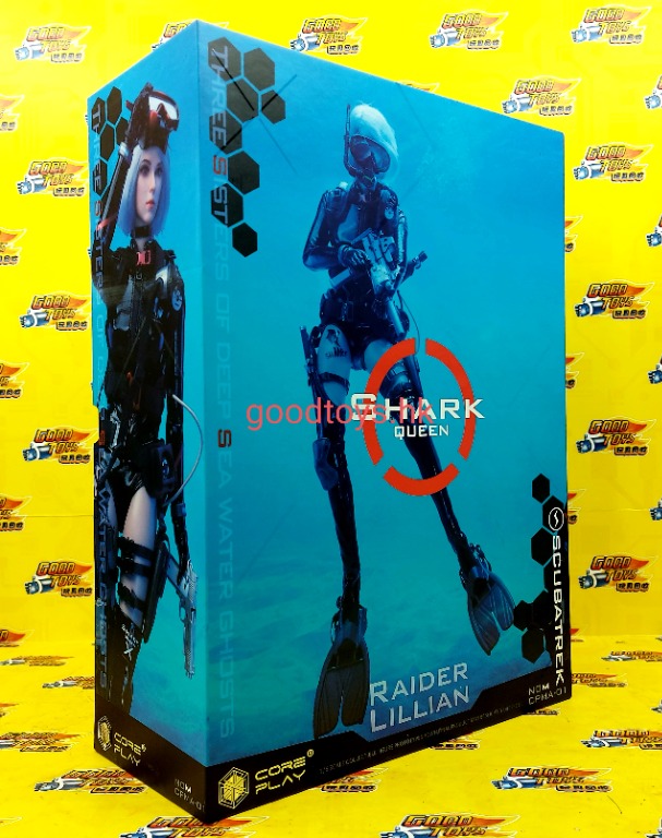 中古己開封 CORE PLAY 1/6 SHARK QUEEN RAIDER LILLIAN 深海水鬼 莉莉, 興趣及遊戲, 玩具 & 遊戲類 ...