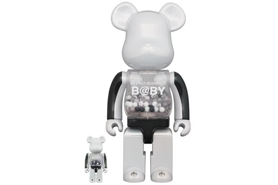 現貨MEDICOM MY FIRST BEARBRICK BE@RBRICK B@BY BLACK & WHITE CHROME