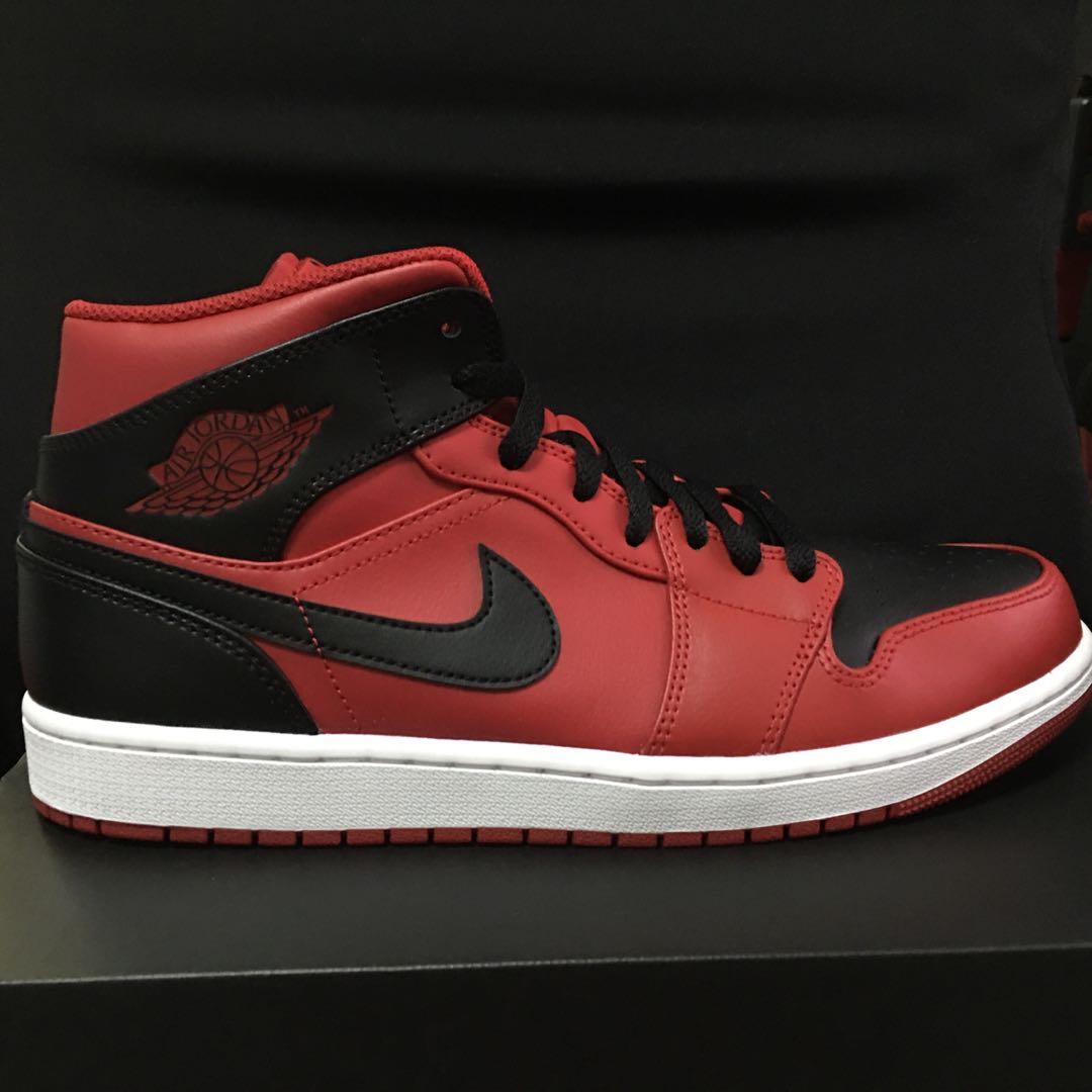 Air Jordan 1 mid Reverse Bred 2022, Men 
