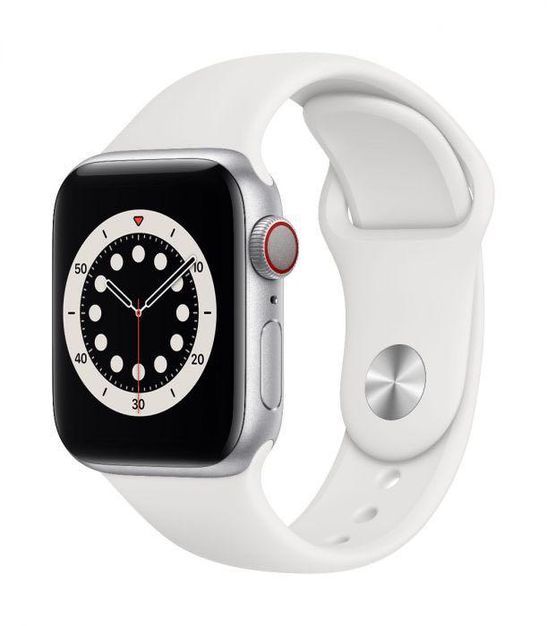 Apple Watch S6 40mm LTE AL Silver SB White, 手提電話, 智能穿戴裝置