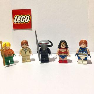 Authentic Aquaman Lex Luther Black Manta Wonderwoman Lightning Lad mini figures