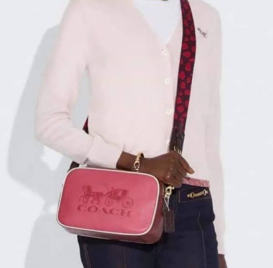 AUTHENTIC Coach Jes Crossbody Pink, Women's Fashion, Bags & Wallets