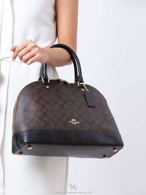 Coach large cheap satchel bag
