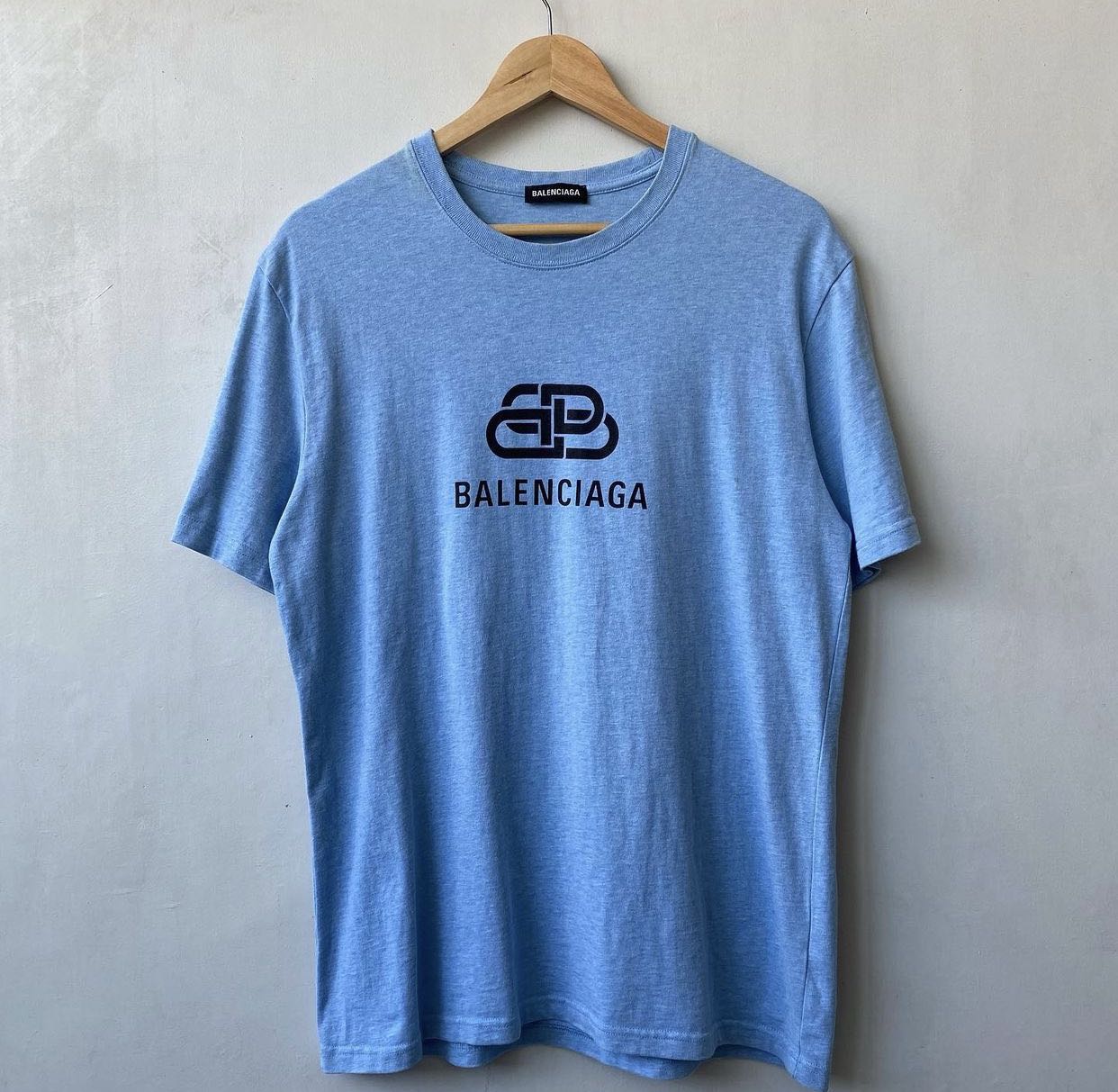 Balenciaga Copyright Tshirt Blue  Synergy Sourcing
