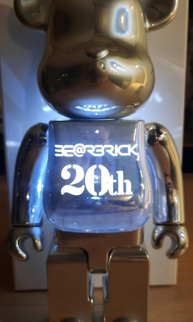 BEARBRICK 20th Anniversary DEEP CHROME Ver.400％, 興趣及遊戲, 玩具 ...