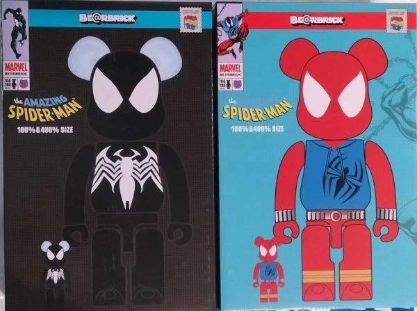 現貨」Bearbrick BE@RBRICK SPIDER-MAN BLACK & SCARLET 400% + 100