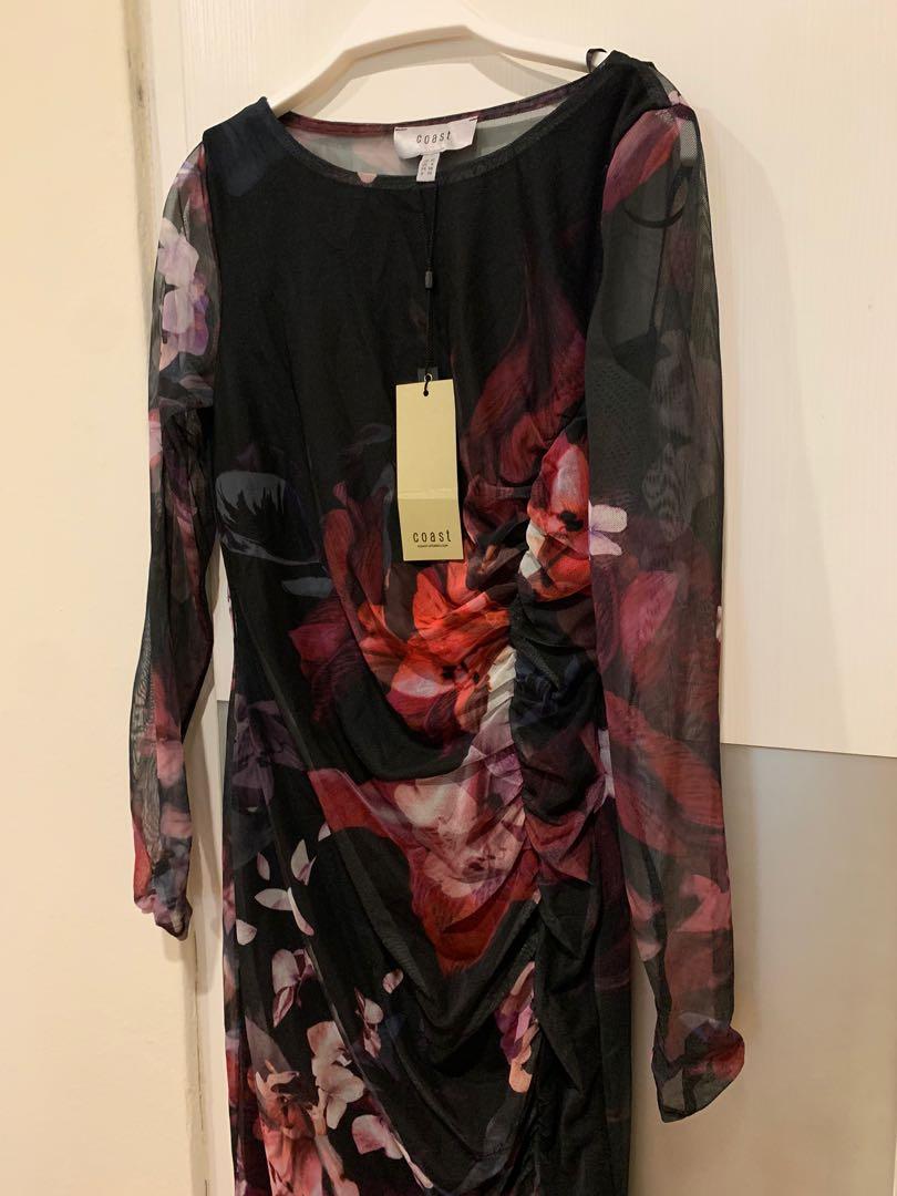 Coast liberty mesh new arrivals dress
