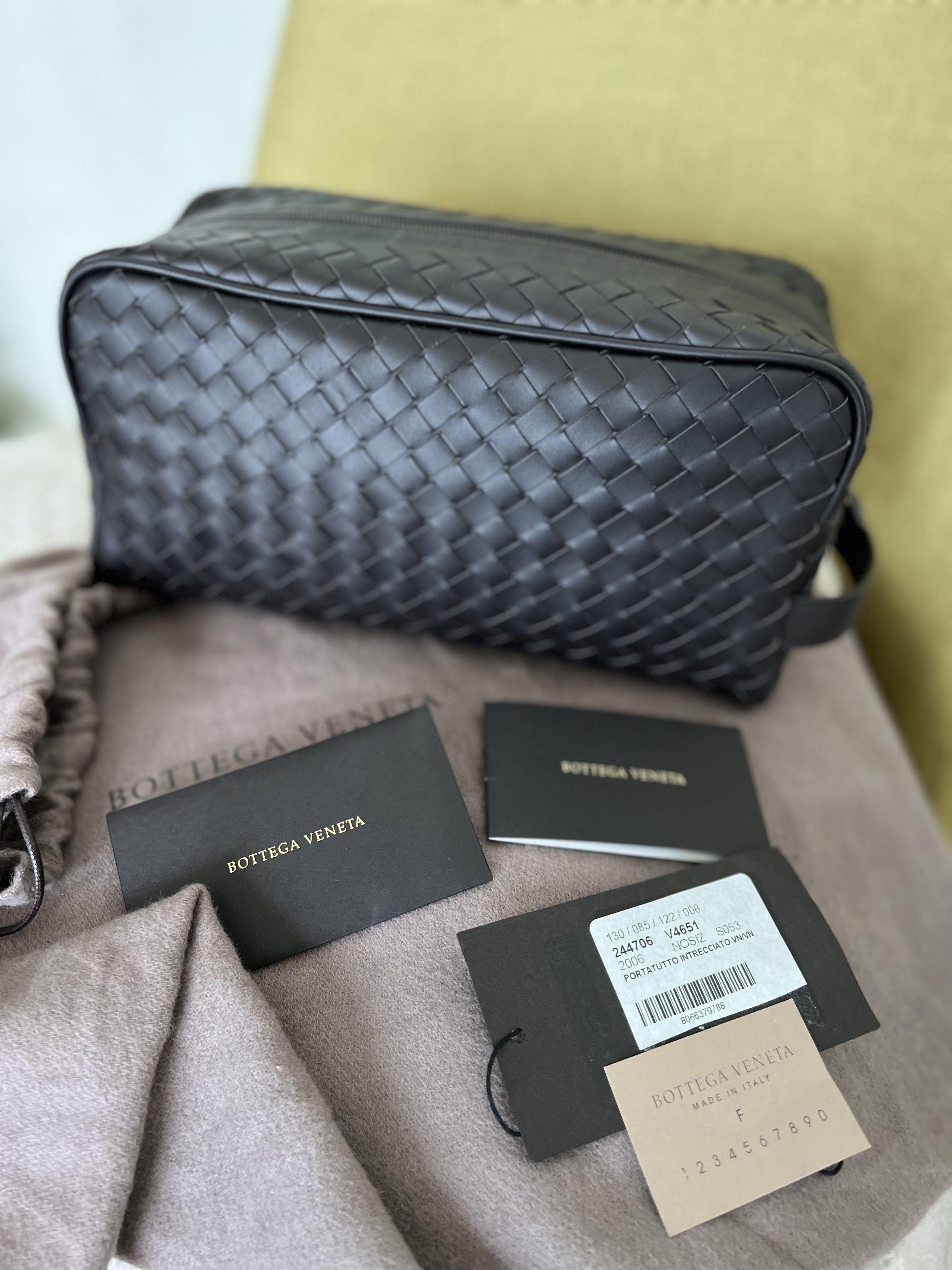 Bottega Venetta Classic Wash Bag Toiletry Pouch Casual Clutch