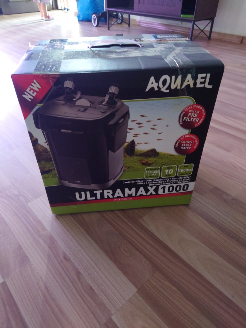 Ultramax 1000 d'Aquael - Filtre externe à cartouches pour aquarium 100-300L