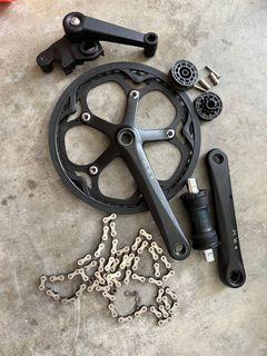 Brompton original crankset black edition