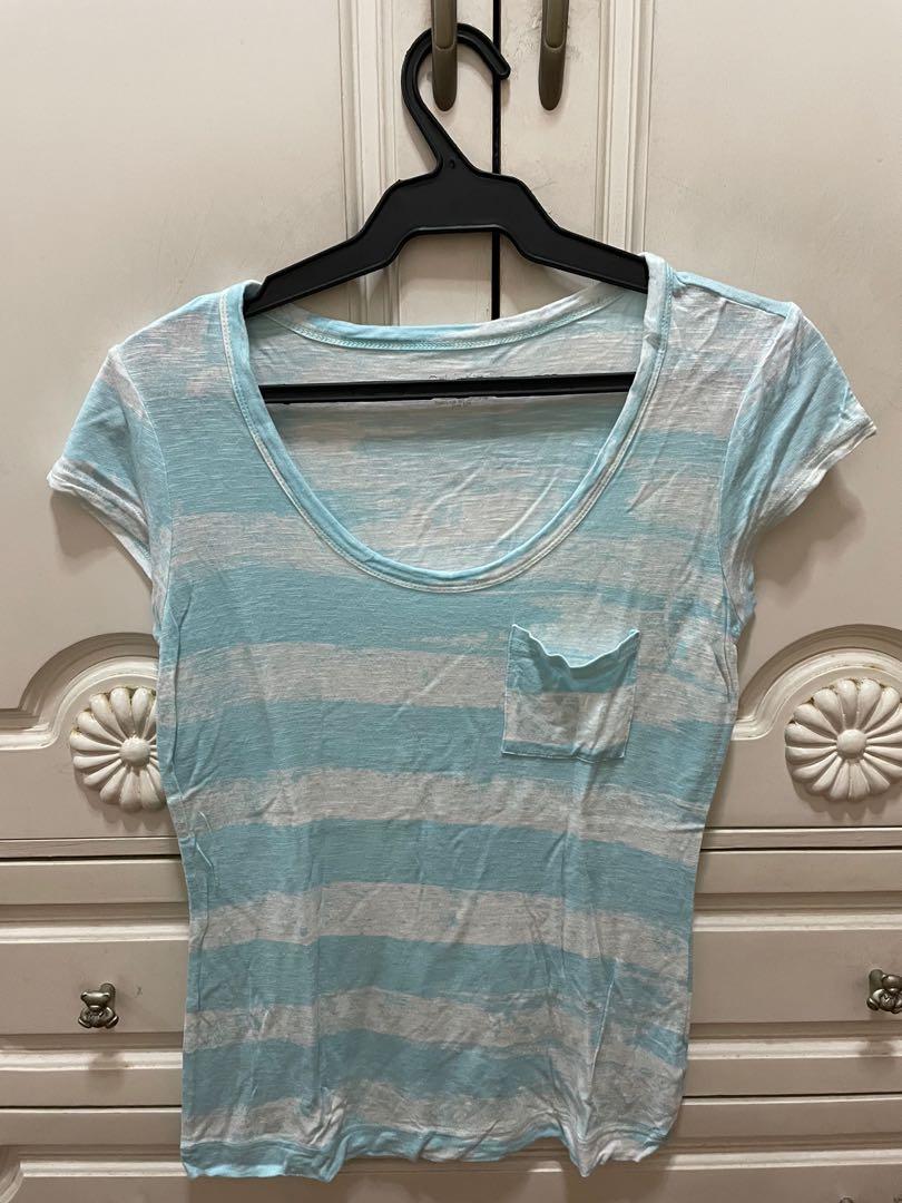 Calvin Klein Light Blue Striped Shirt (Category: Shirts) located in Manila. Submitted by classicfinds (Listing ID 1158181823, Image 1). Description: Barely used, like new condition Shipping via gogo xpress.
