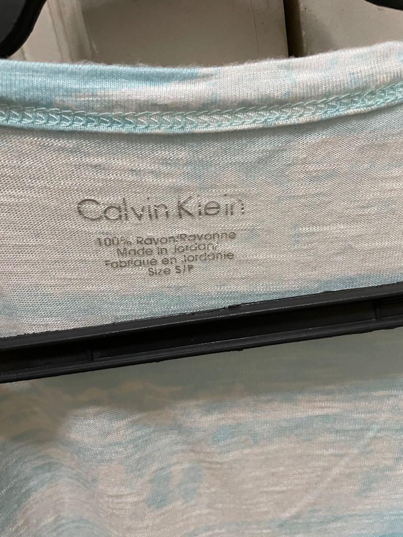 Calvin Klein Light Blue Striped Shirt (Category: Shirts) located in Manila. Submitted by classicfinds (Listing ID 1158181823, Image 2). Description: Barely used, like new condition Shipping via gogo xpress.