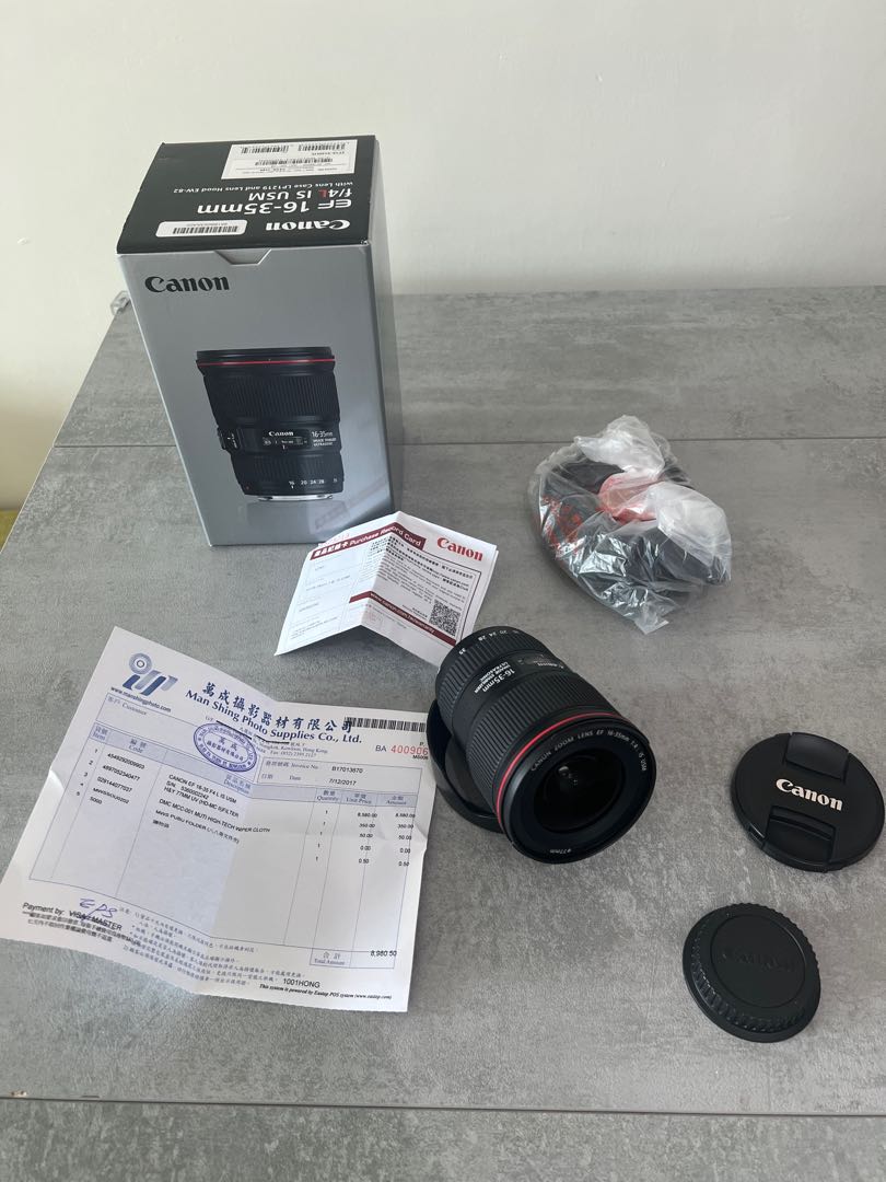Canon EF 16-35mm F4L IS USM, 攝影器材, 鏡頭及裝備- Carousell