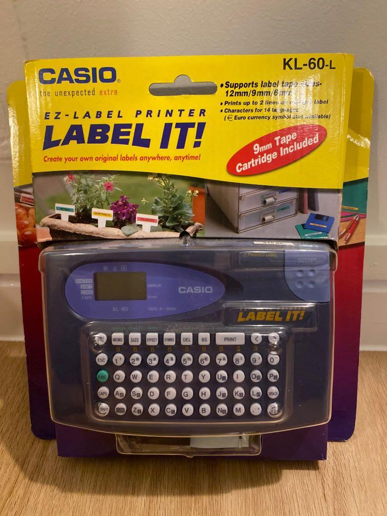 Casio Label It Sticker Casio - Label Printer - Label IT!, Everything Else on Carousell