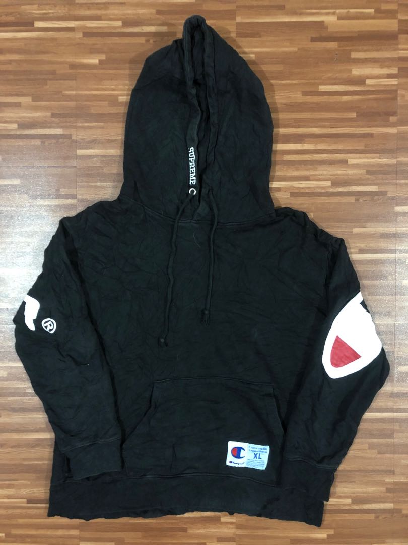 Supreme x champion ss18 hoodie hot sale