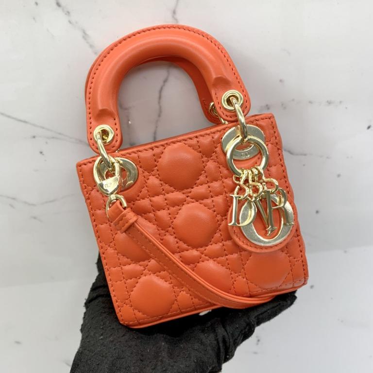 Christian dior sale orange bag