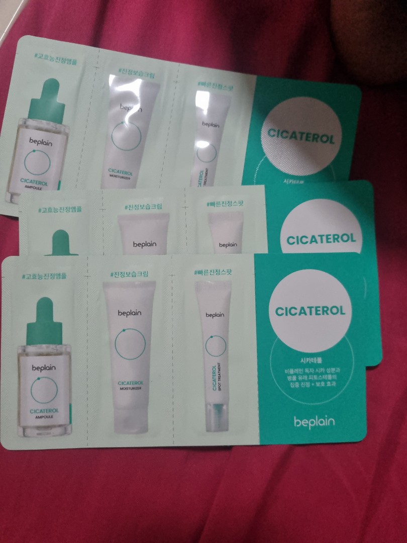 Cicaterol beplain samples x 3, Beauty & Personal Care, Face, Face Care ...
