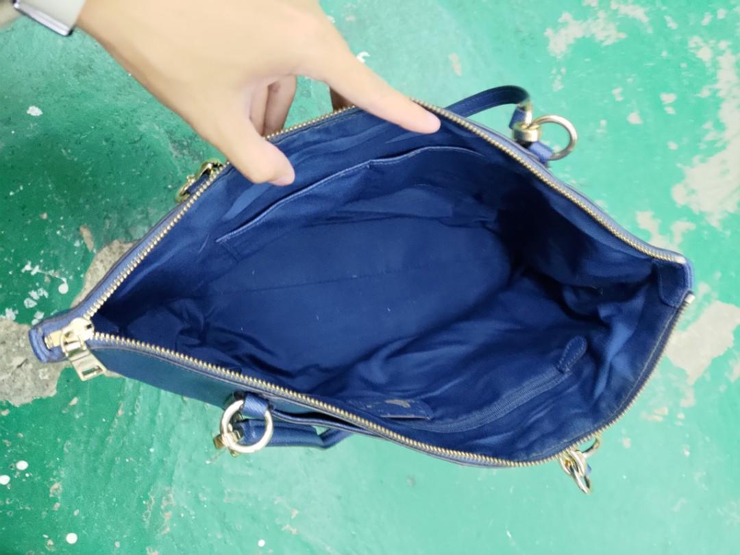 Coach Madison Bag in Blue Leather ref.512389 - Joli Closet