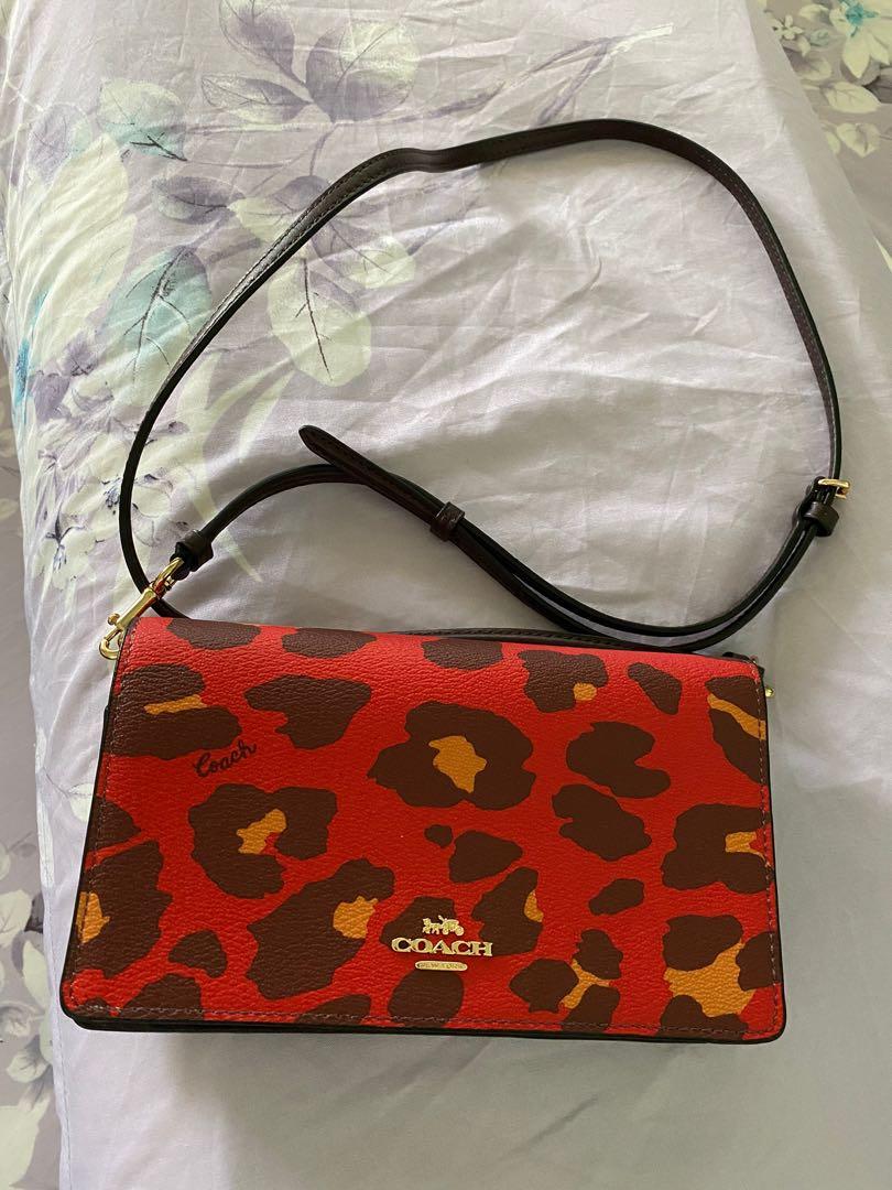 Leopard purse best sale coach