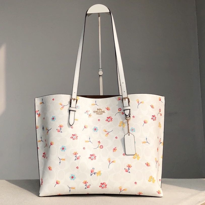 Coach, Bags, Coach Mollie Tote In Signature Canvas With Mystical Floral  Printimchalk Multi