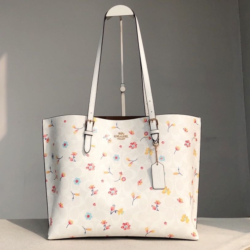 Coach tote bag floral hotsell