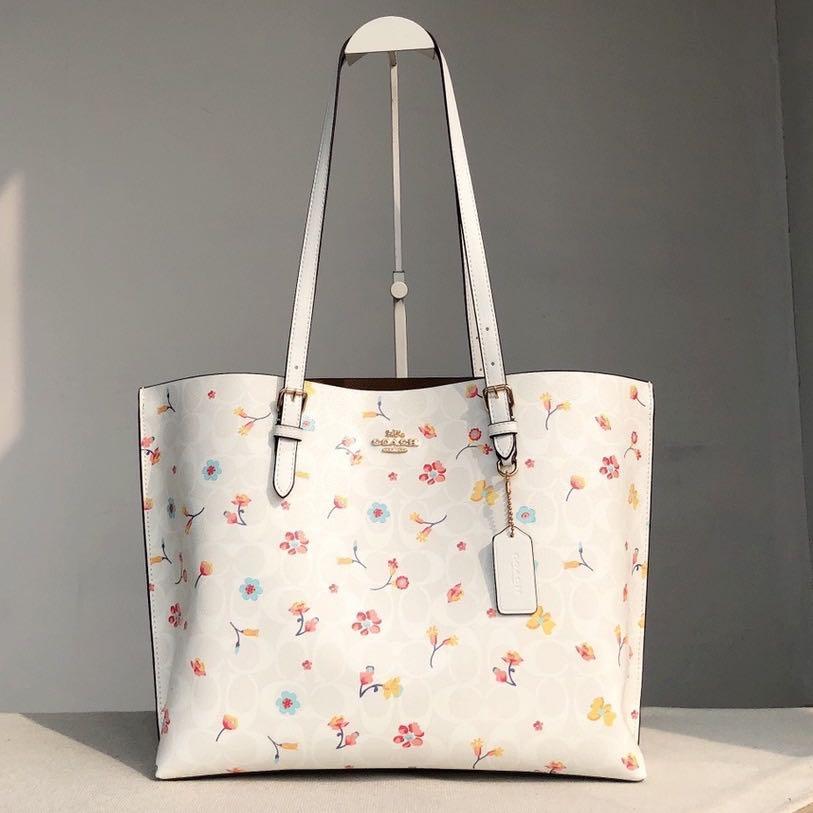 Coach Mollie Tote Bag in Signature Canvas with Mystical Floral Print