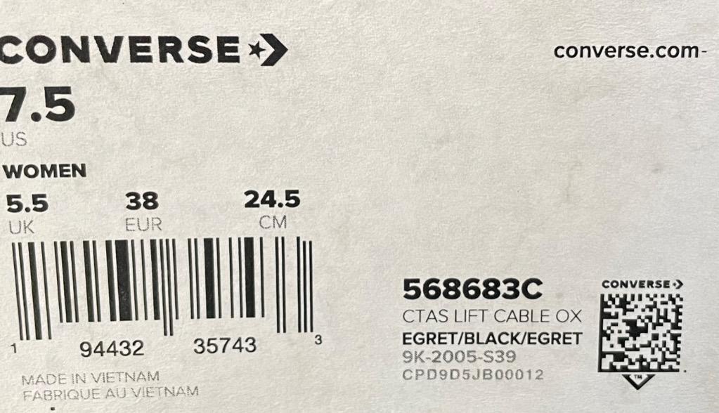 Converse Chuck Taylor All Star Lift Cable Ox, Women's Fashion ...
