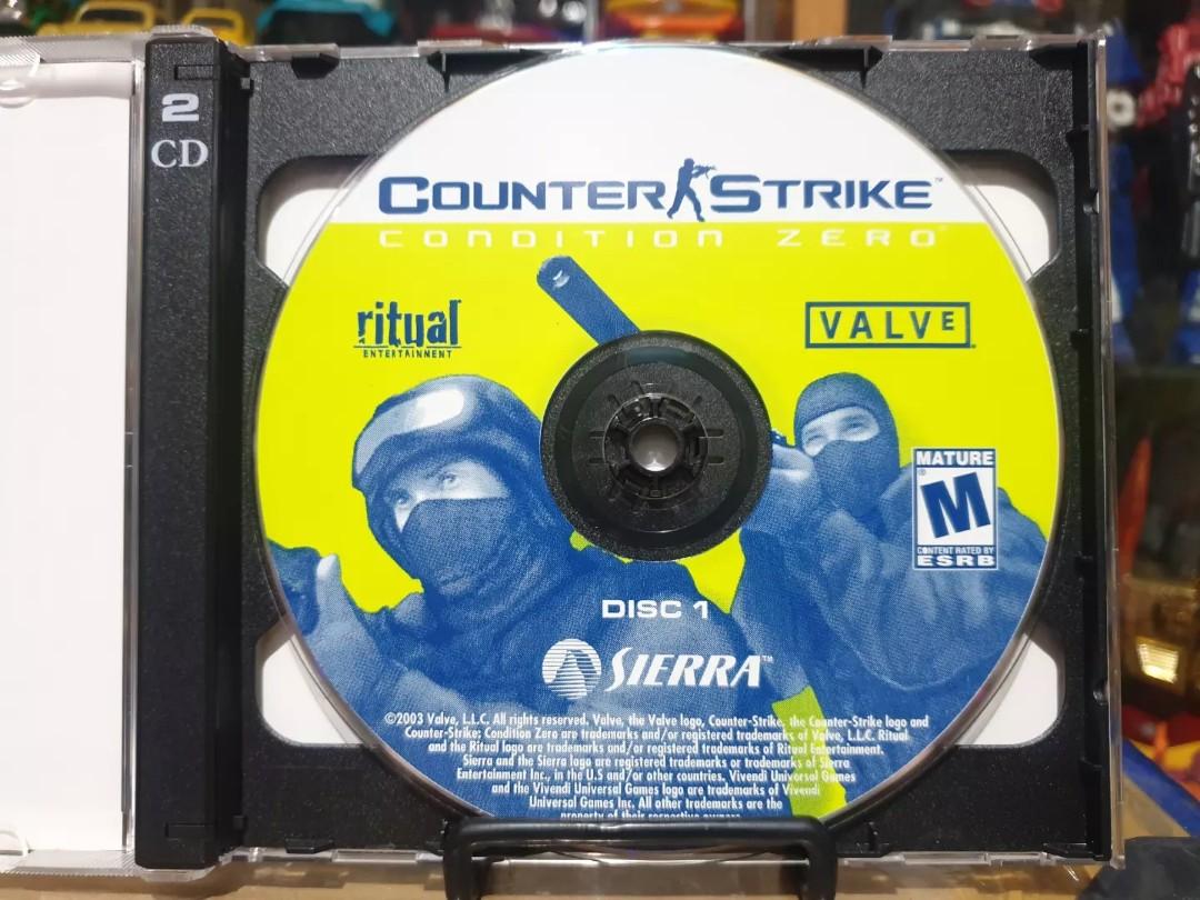 SIERRA COUNTER STRIKE CONDITION ZERO WITH HALF LIFE PC CD ROM GAME RITUAL  VALVE
