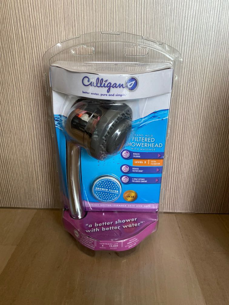 Culligan hand held shower head with massage, Furniture & Home Living