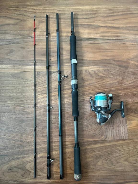 Decathlon Caperlan Seaboat-5 240/4 Travel Saltwater Fishing Rod with AXION  reel 3000