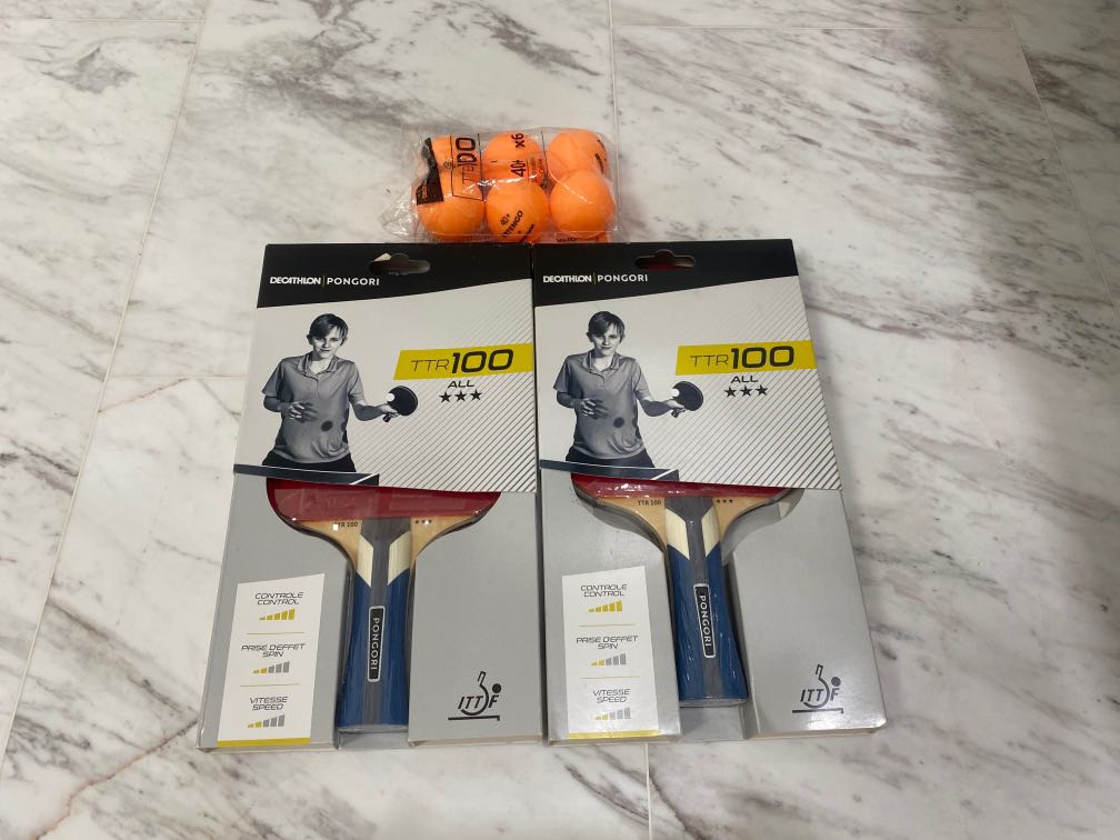 Decathlon Table Tennis Racket Set, Sports Equipment, Sports & Games