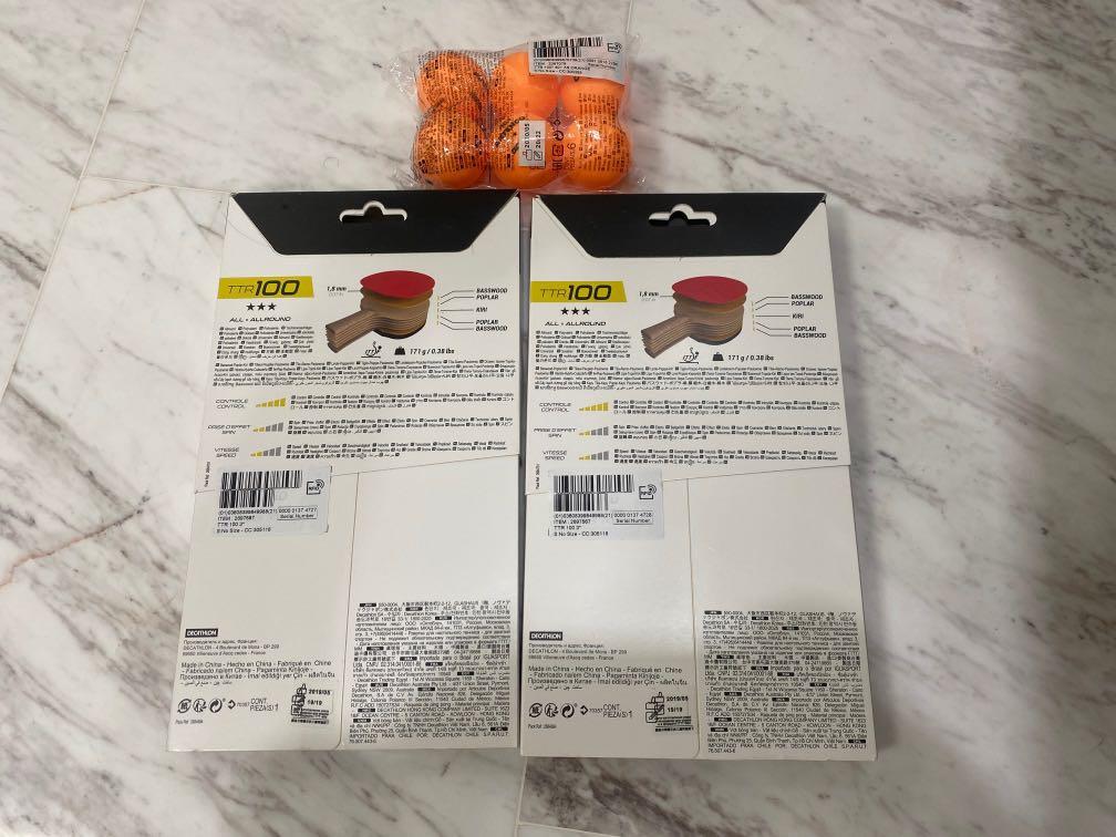 Decathlon Table Tennis Racket Set, Sports Equipment, Sports & Games