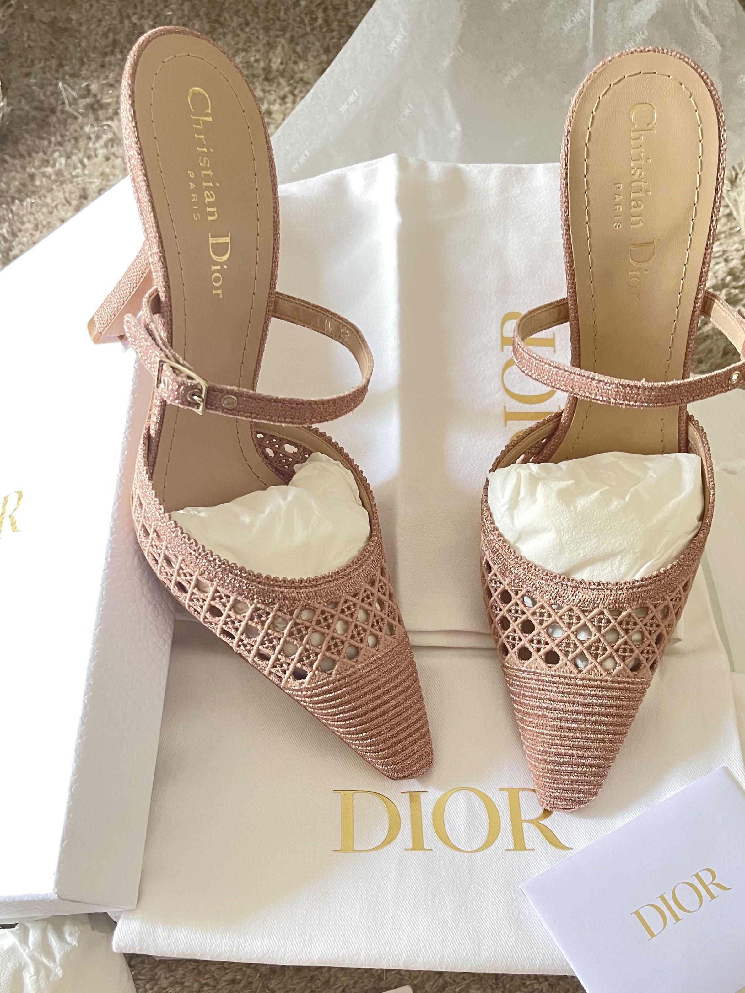 pink dior pumps