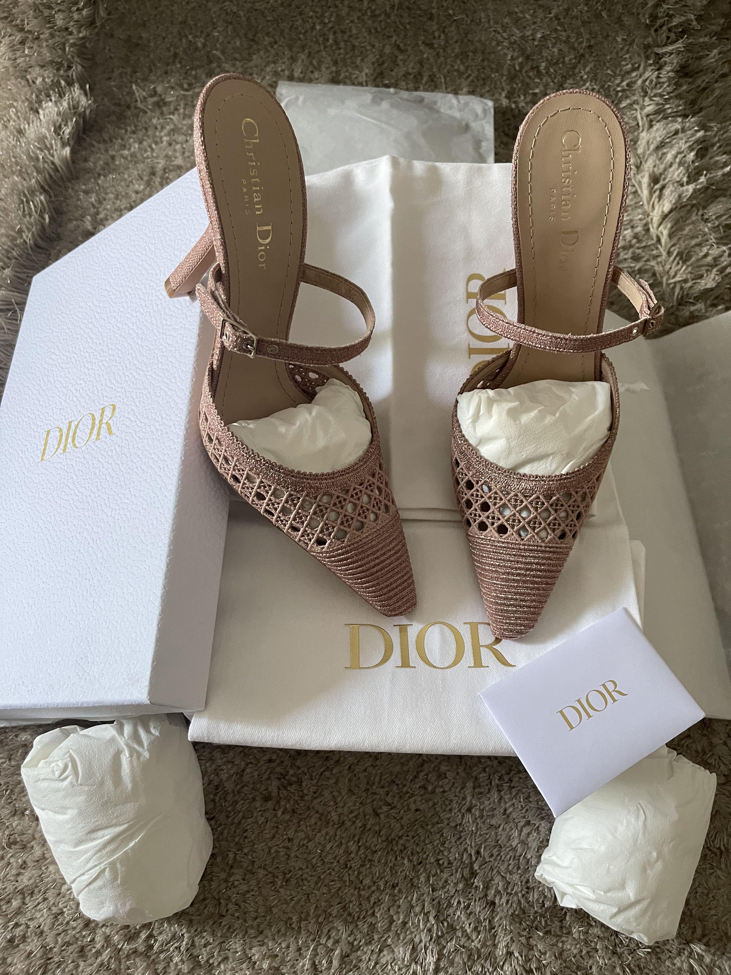 pink dior pumps