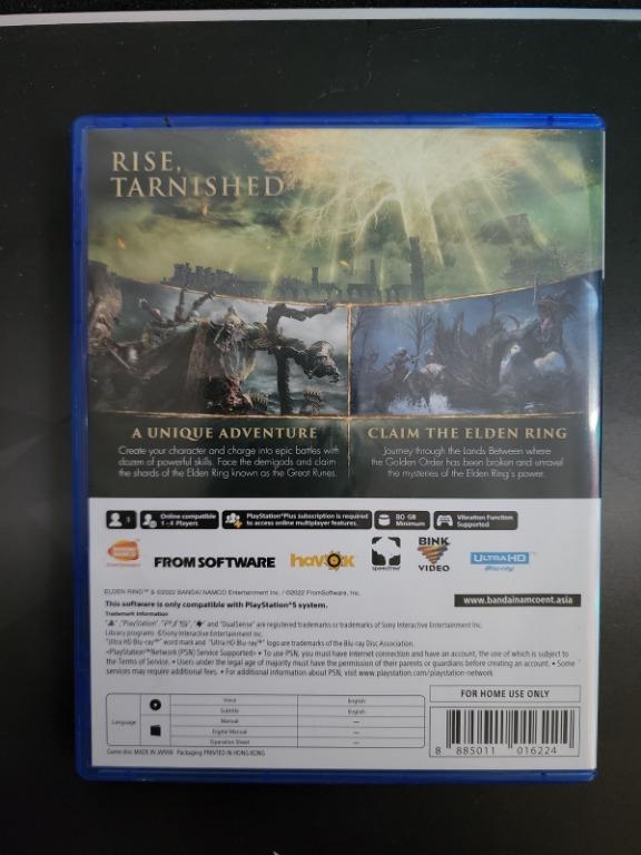Elden Ring Physical Disc for PS5, Video Gaming, Video Games