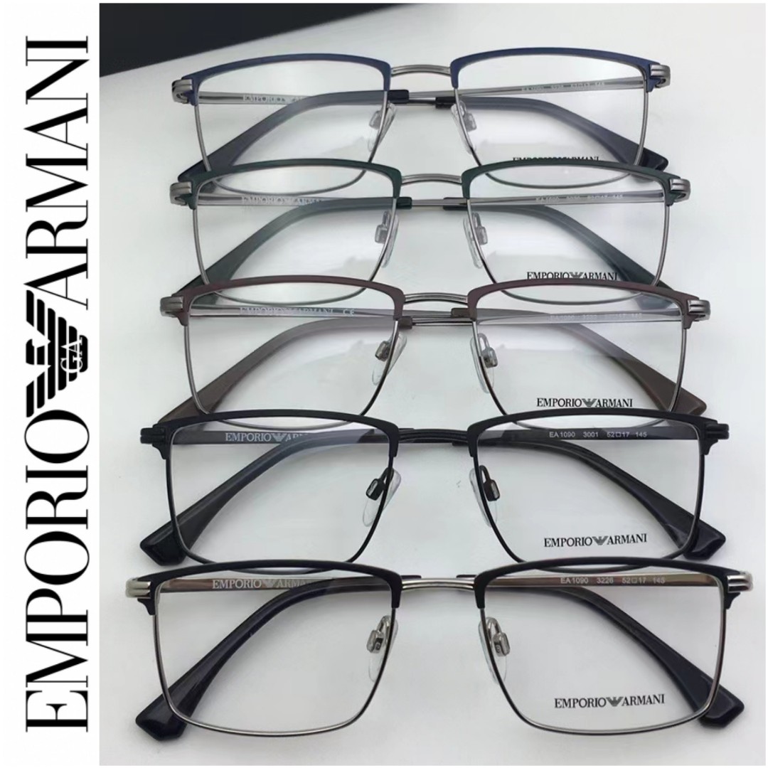 Emporio armani titanium glasses, Men's Fashion, Watches & Accessories ...