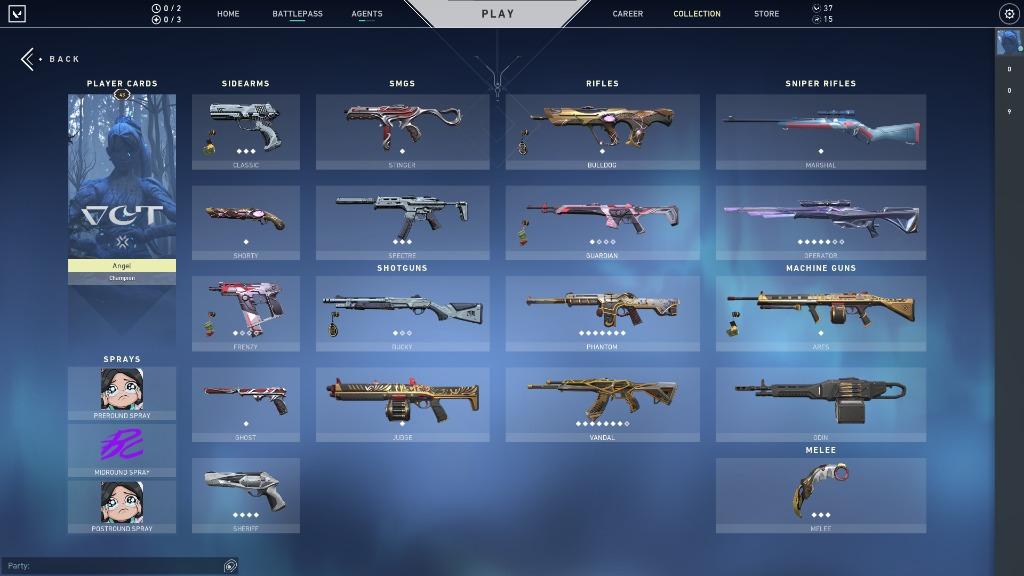 Exclusive Stacked Valorant Account 3 Knives 2 Full Bundles Champions