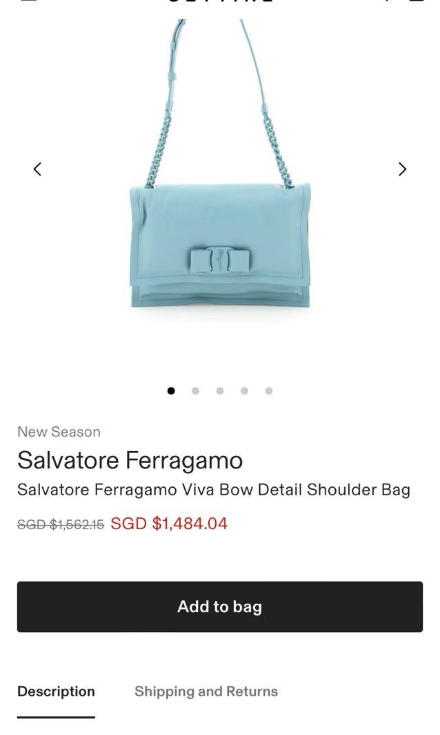 Ferragamo Viva Bow bag, Women's Fashion, Bags & Wallets, Shoulder 